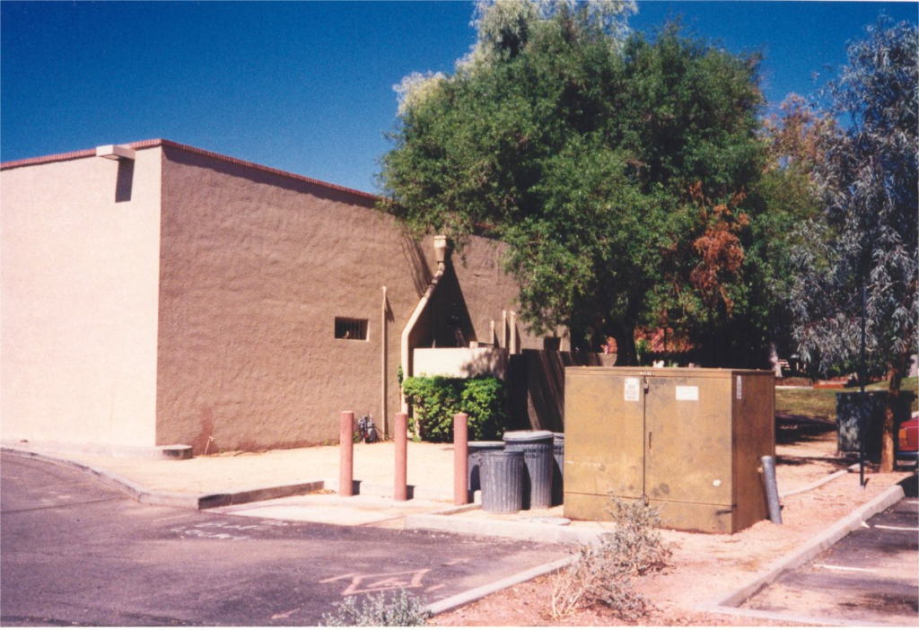 Bischoff's on the Park before renovation - original brick bank building SE, Old Town Scottsdale